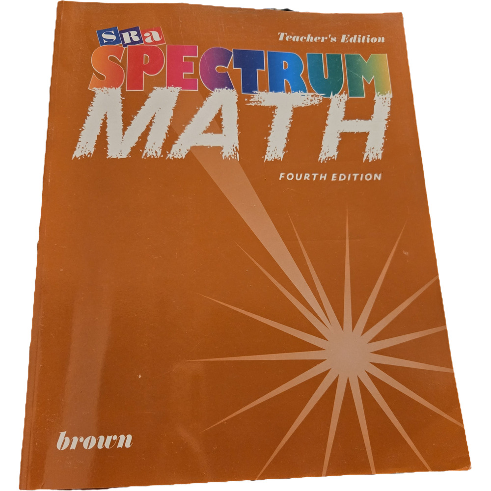 SRA Spectrum Math Level 3 Brown Fourth Edition McGraw-Hill Workbook